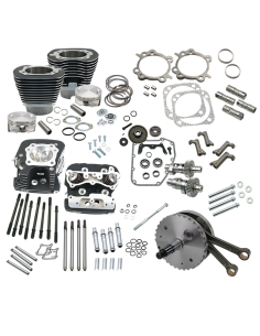 S&S 124HSU kit TC88A99-06 w/heads black