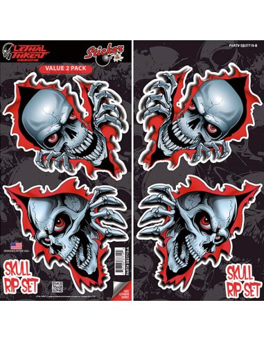 Peek a Boo Skull, sticker Bomb