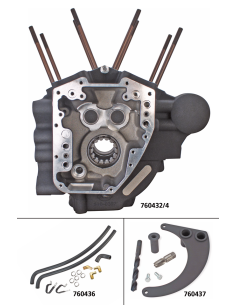 Crankcase 4.425  bore BT07-UP stone gray