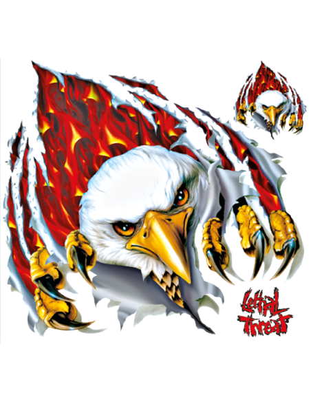RIP Flame Eagle 11.5"x11.5"