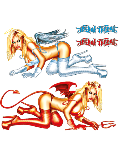 Angel/Devil crawl 11"x5"