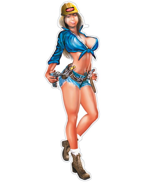 Construction Babe 2"x8"