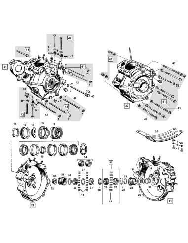 Spacer, left main bearing - .1195 -.1205