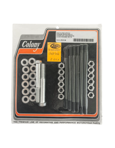 Crankcase bolt kit BT70-78, white pltd