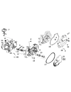 R.Case Pinion shaft roller set +.0002 2
