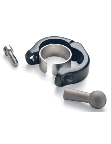 Aluminum Clamp Mount 1-1/8  Black