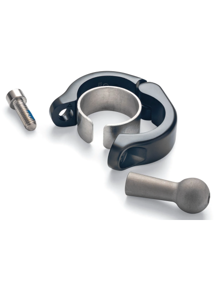 Aluminum Clamp Mount 1-1/8  Black