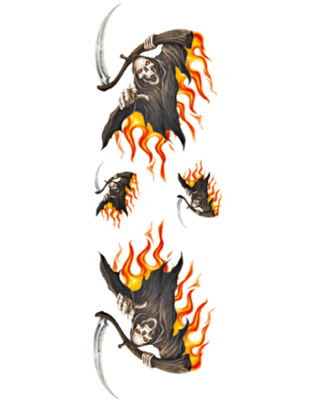 Flaming Reaper 5"x8"