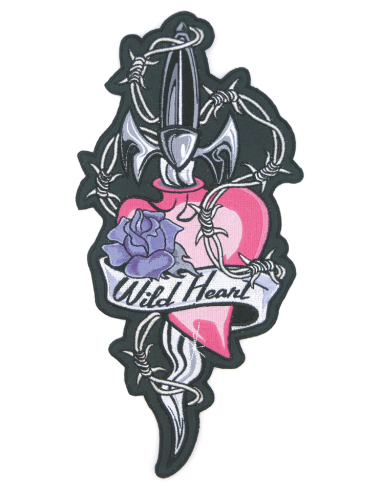 Heart 'n Dagger, Pink 11"x5.5"