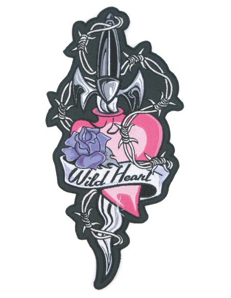 Heart 'n Dagger, Pink 11"x5.5"