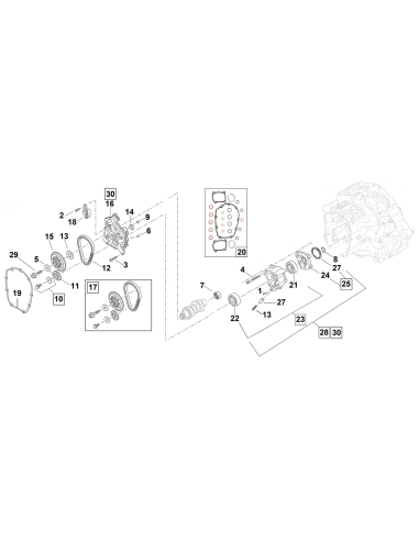 GHDP Cam chain tensioner ME17-up