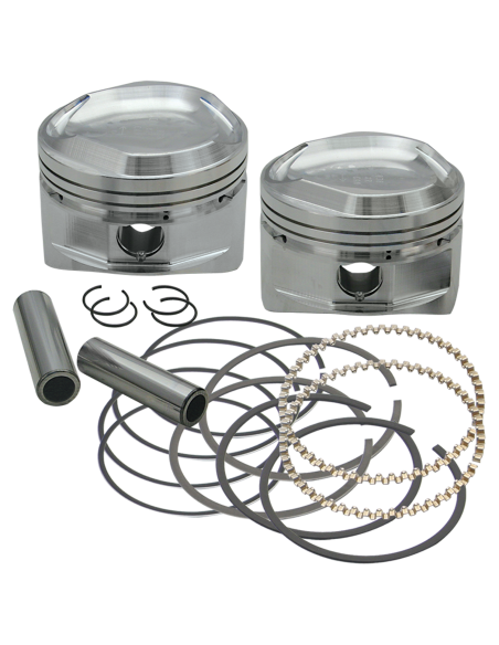 S&S 3.625  piston kit BT84-99 w/SS heads
