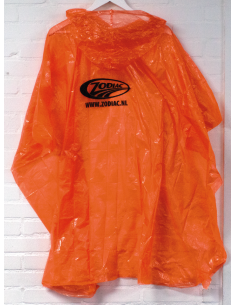 Zodiac Orange disposable poncho