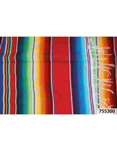 Mexican blanket Serape Red
