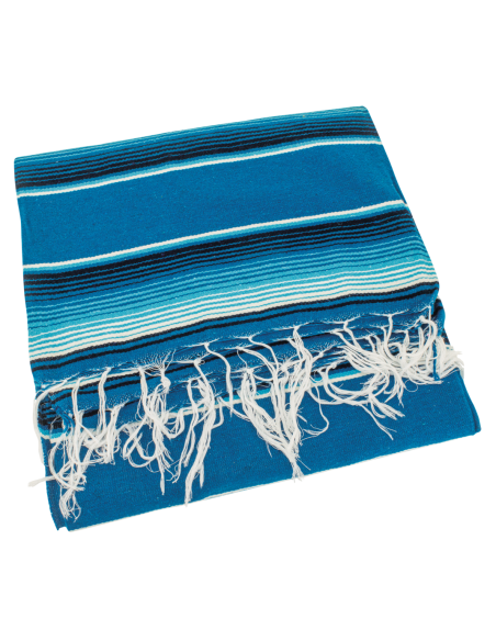 Mexican blanket Serape Blue tones Mexican blanket Serape Blue tones