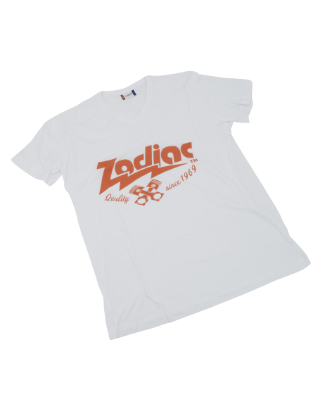 White, women sizes with V-neck, X-Large