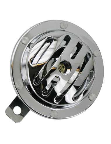 Chrome grooved cover, dual bracket, 100mm