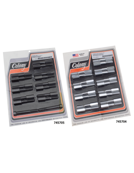 Bolt set f/45CI 1:5 alu heads, black