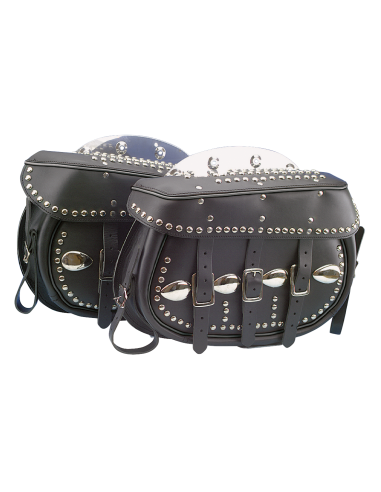 Big Twin 1936-1957, black welt, includes rigid mount plates (91003-48)
