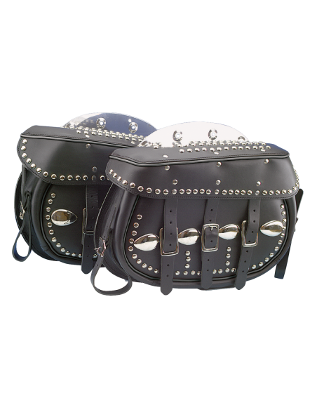 Big Twin 1936-1957, black welt, includes rigid mount plates (91003-48)