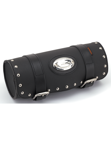 Medium 30cm long, diameter 12cm, Chrome studs