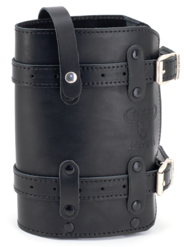 Holder only, Texas Leather holder for 1.5 litre FuelFriend canister, black