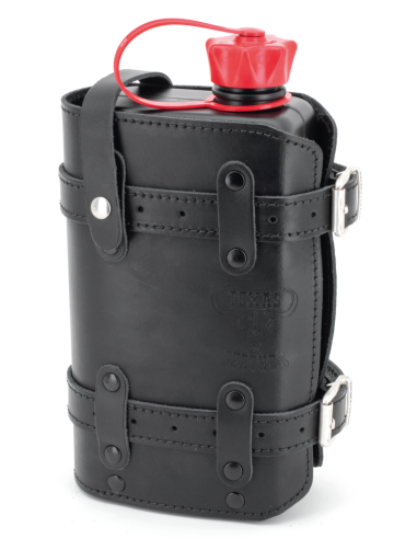 Holders with 1.5 litre FuelFriend canister, Black holder with black 1.5 litre canister