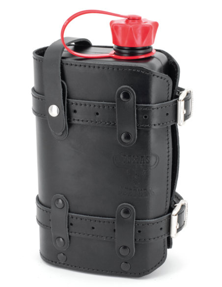 Holders with 1.5 litre FuelFriend canister, Black holder with black 1.5 litre canister