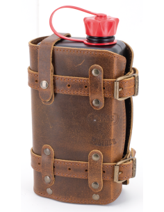 Holders with 1.5 litre FuelFriend canister, Ranger brown holder with black 1.5 litre canister