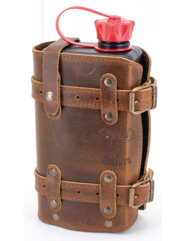 Holders with 1.5 litre FuelFriend canister, Ranger brown holder with black 1.5 litre canister