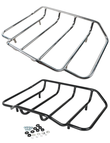 Fits all King, Chopped and Razor-Pak Tour-Pak 1987 to present, Standard design, black