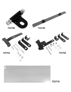 Solo seat bracket rear raw steel