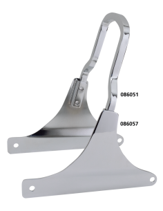 GZP Chrome Shorty sissybar upright 8.75