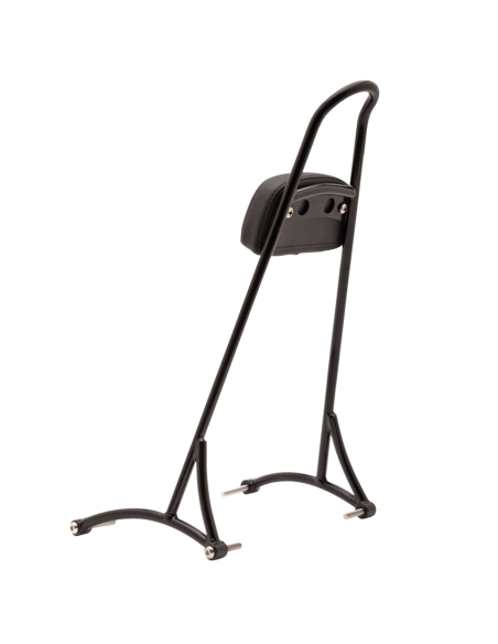 Burly tall black sissybar XL04-up w/pad
