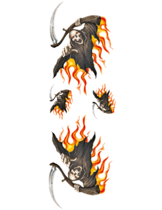 Flaming Reaper decal set
