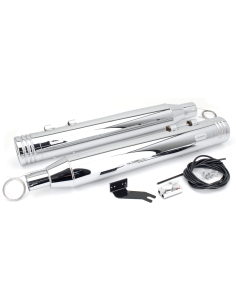 MCJ 100 Striped End Cap FLH/T17-21 Chr