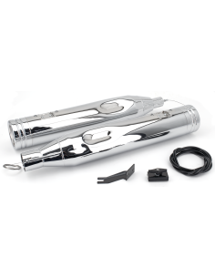 MCJ 120 Striped End Cap FLH/T17-21 Chr