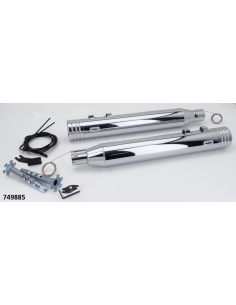 MCJ 100 Striped End FLH/T21-Up CVO Chr