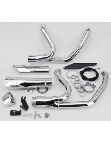 MCJ 2-1 Shorty FLH/T21-Up Chrome