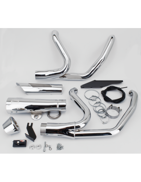 MCJ 2-1 Shorty FLH/T21-Up Chrome