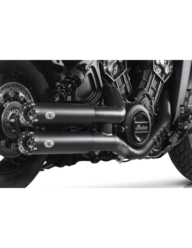 Twin Dark mufflers 90mm Rvlvr ISC22-24