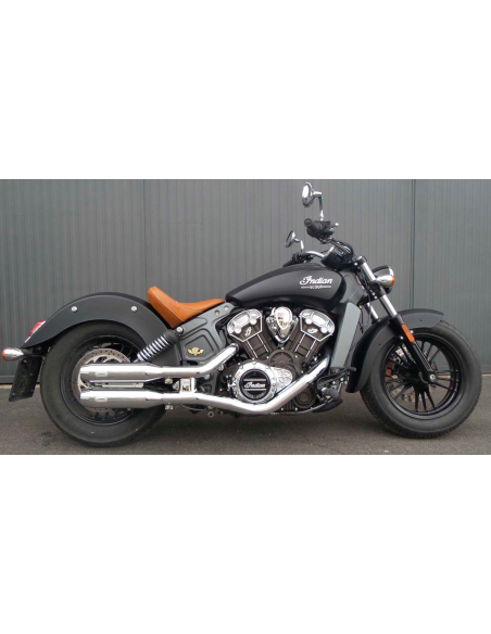 MCJ 2-2 Race Slip-Ons Scout21-Up Chrome