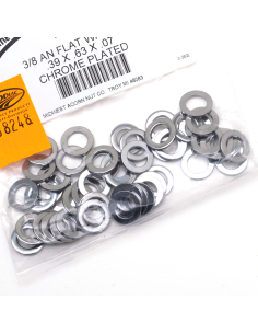 50pck Flat washers 3/8  X .63  AN