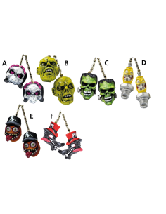 LT Creepy Danglers Girl skulls