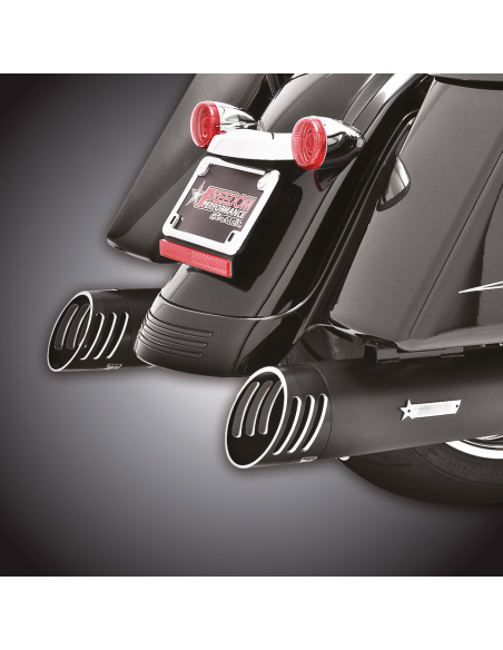 RACING DUALS ALL BLK FLH/T95-08