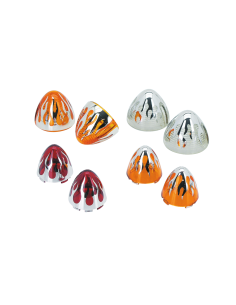 Flame bullet lenses Amber rear FL-style