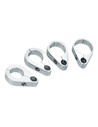 GZP 1 3/8  clutch cable clamp chrome pla