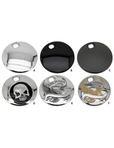 GZP Blk Skull fuel door FLH/T92-07