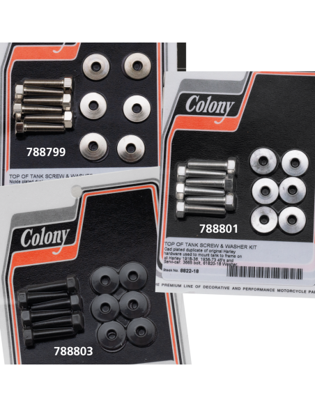 Tank top strip screw/washer kit WhitePlt