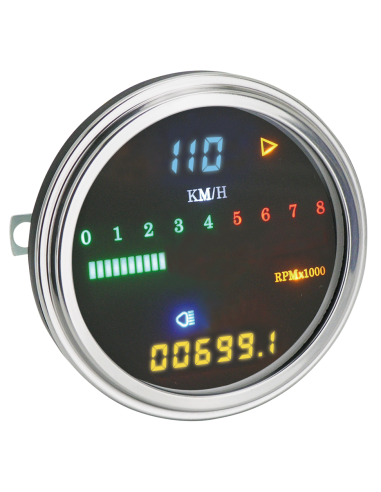 GZP Full digital MPH speedo/tacho cabled